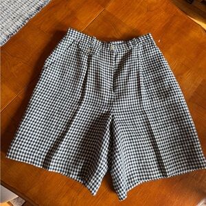 Vintage Ralph Lauren Navy and White Checkered Shorts